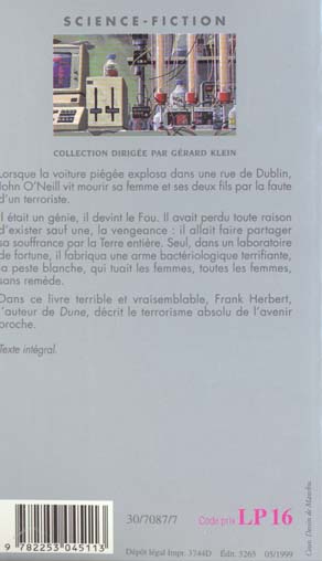 Quatrième de couverture de « LA MORT BLANCHE »