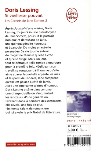 Quatrième de couverture de « SI VIEILLESSE POUVAIT (LES CARNETS DE JANE SOMERS, TOME 2) »