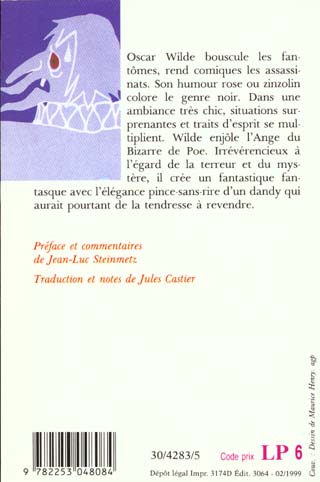 Quatrième de couverture de « LE FANTOME DE CANTERVILLE - ET AUTRES CONTES »