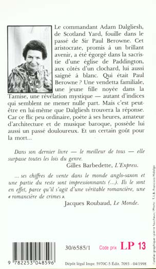 Quatrième de couverture de « UN CERTAIN GOUT POUR LA MORT »