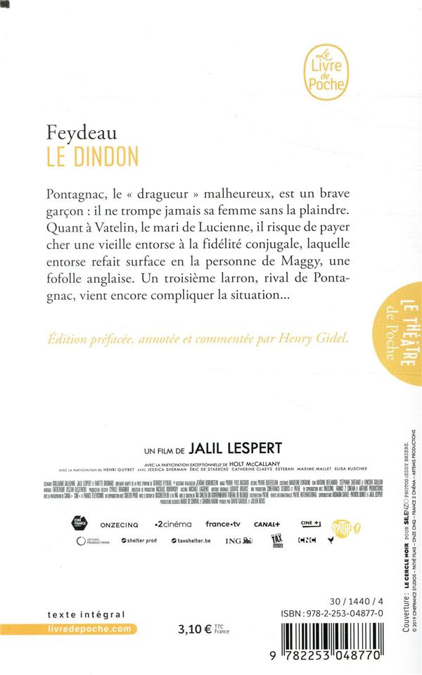 Quatrième de couverture de « LE DINDON »