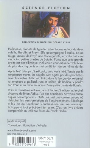 Quatrième de couverture de « HELLICONIA, L'ETE (CYCLE D'HELLICONIA, TOME 2) »
