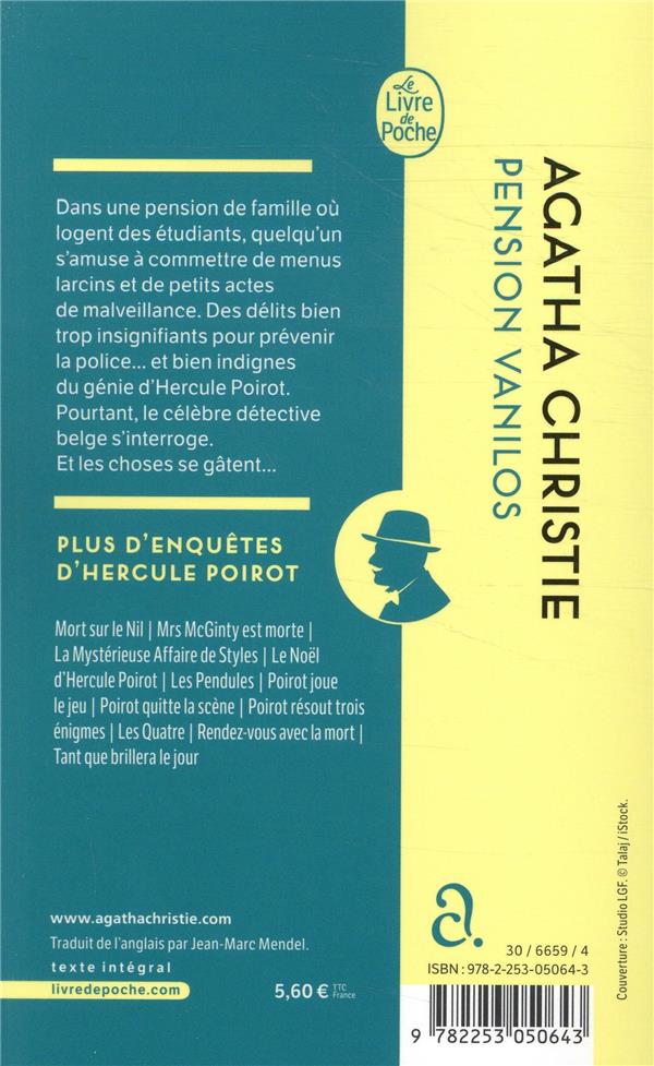 Quatrième de couverture de « PENSION VANILOS »