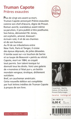 Quatrième de couverture de « PRIERES EXAUCEES »