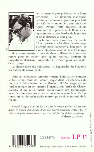 Quatrième de couverture de « OCTOBRE ROUGE »