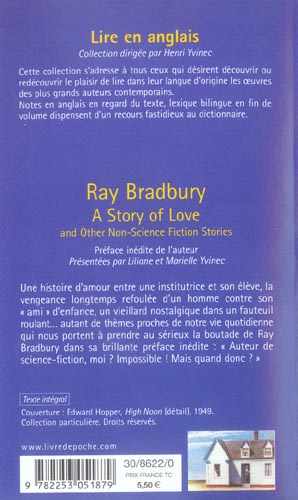 Quatrième de couverture de « A STORY OF LOVE - AND OTHER NON-SCIENCE STORIES »