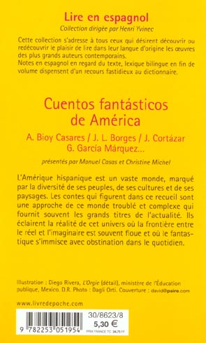 Quatrième de couverture de « CUENTOS FANTASTICOS DE AMERICA »