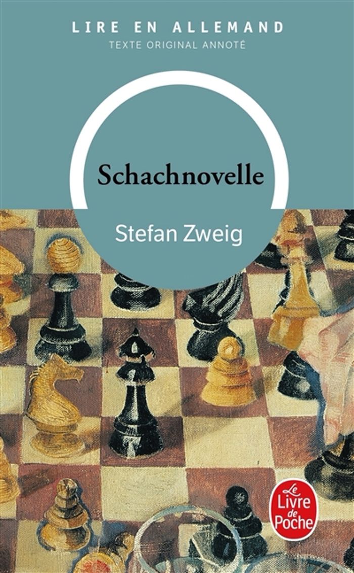 Couverture du livre « SCHACHNOVELLE - LE JOUEUR D'ECHECS » de Stefan Zweig, librairie Les Contes Infusés à Corte