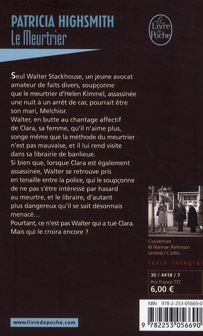 Quatrième de couverture de « LE MEURTRIER »