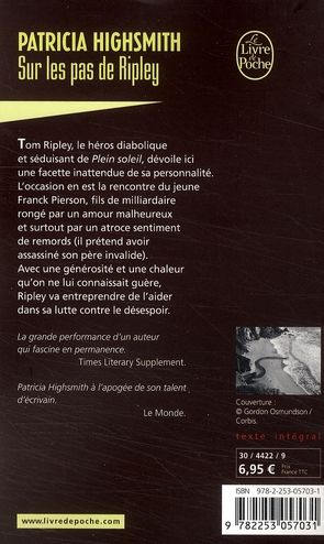 Quatrième de couverture de « SUR LES PAS DE RIPLEY »