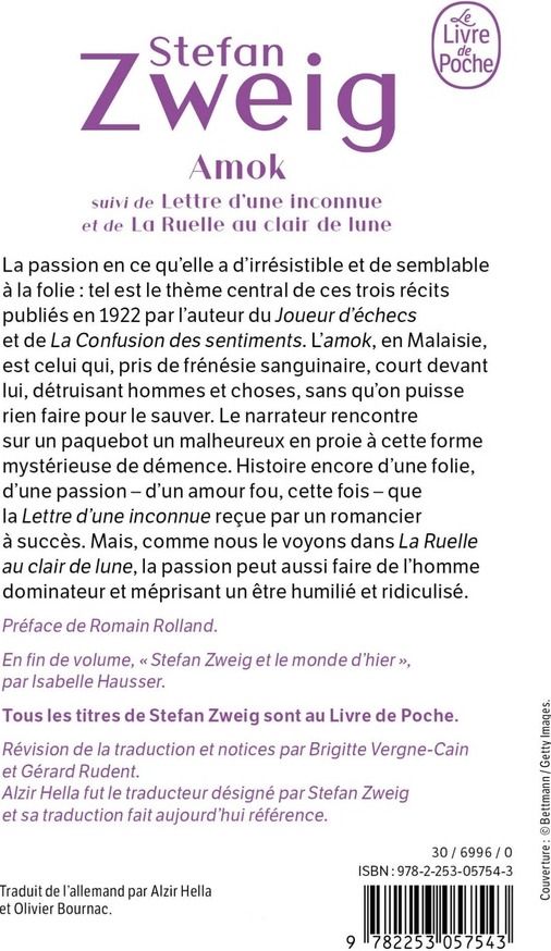 Quatrième de couverture de « AMOK »