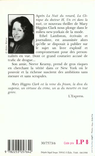 Quatrième de couverture de « DORS MA JOLIE »