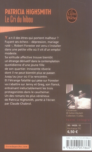 Quatrième de couverture de « LE CRI DU HIBOU »