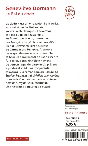 Quatrième de couverture de « LE BAL DU DODO »