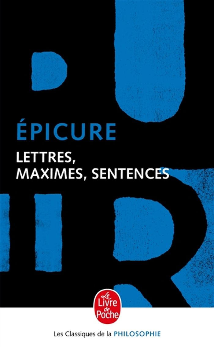 Couverture du livre « LETTRES, MAXIMES, SENTENCES » de Epicure, librairie Les Contes Infusés à Corte