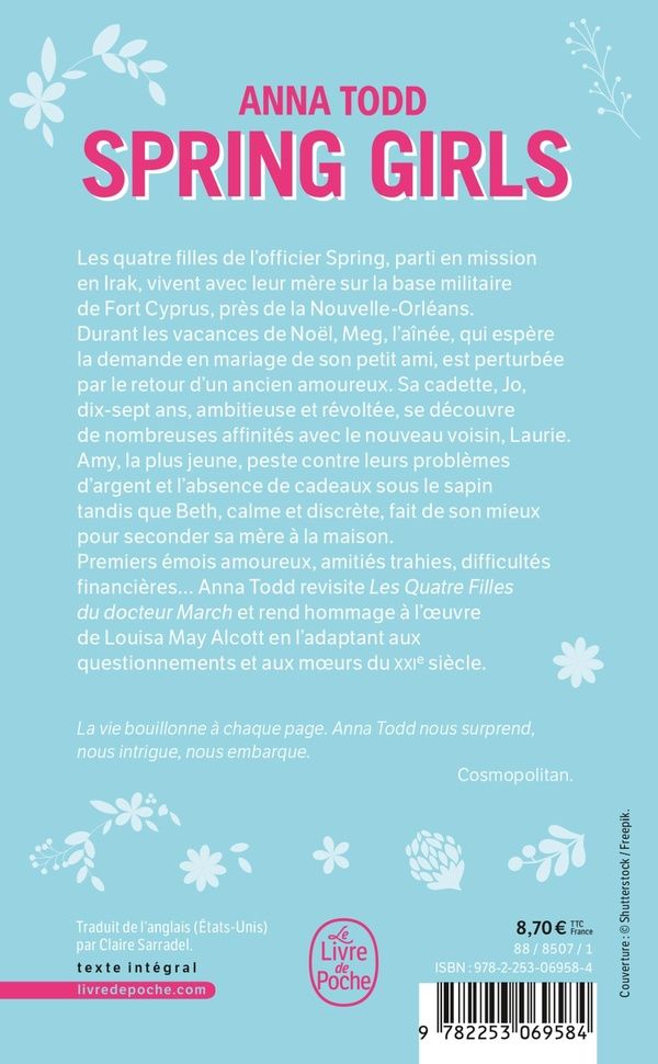 Quatrième de couverture de « Spring girls »
