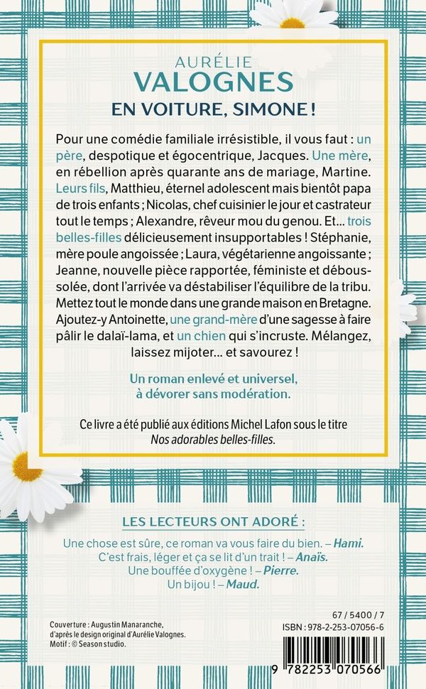 Quatrième de couverture de « EN VOITURE, SIMONE ! »