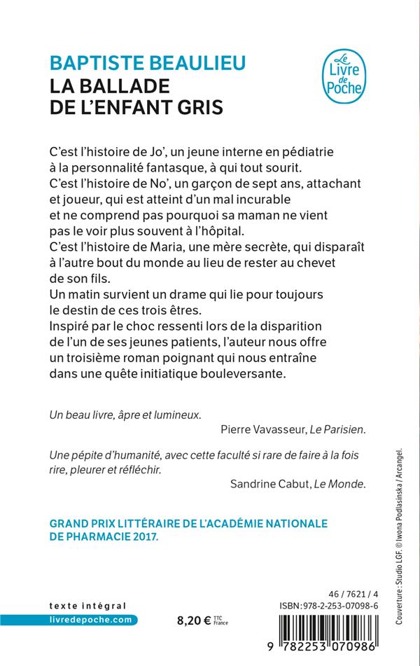 Quatrième de couverture de « LA BALLADE DE L'ENFANT-GRIS »