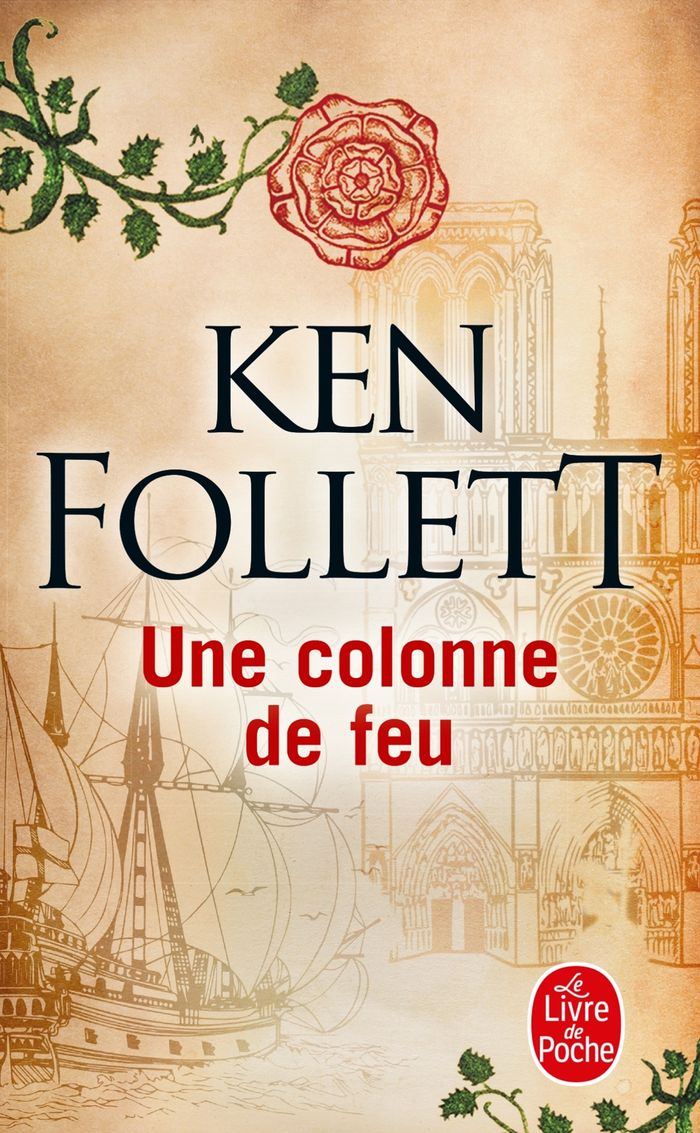 Couverture du livre « Une colonne de feu : roman » de Ken Follett, librairie Les Contes Infusés à Corte