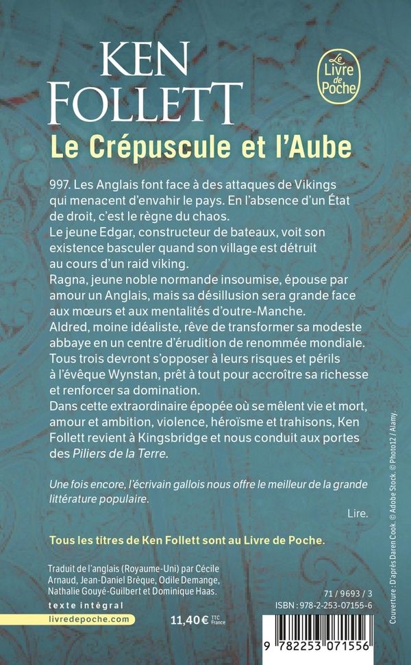 Quatrième de couverture de « LE CREPUSCULE ET L'AUBE »