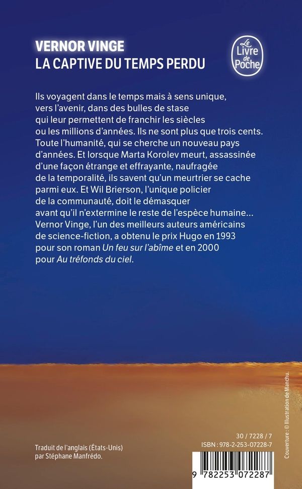 Quatrième de couverture de « LA CAPTIVE DU TEMPS PERDU »