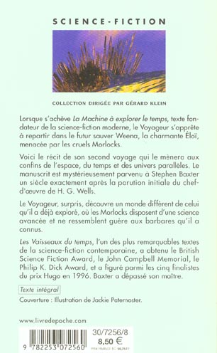 Quatrième de couverture de « LES VAISSEAUX DU TEMPS »