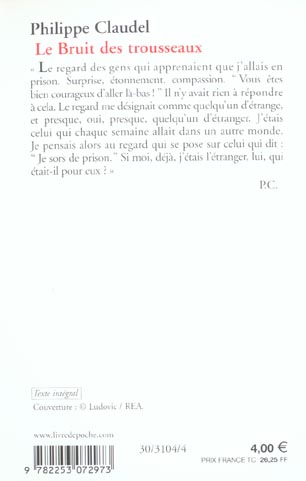 Quatrième de couverture de « LE BRUIT DES TROUSSEAUX »