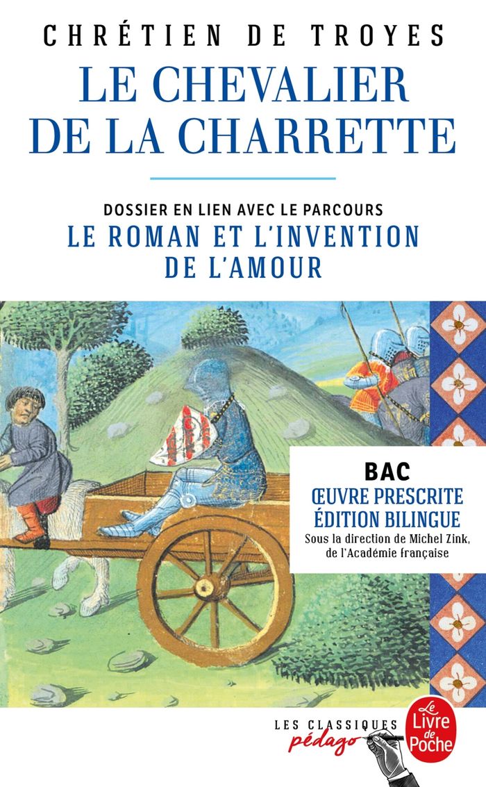 Couverture du livre « LE CHEVALIER DE LA CHARRETTE (EDITION PEDAGOGIQUE BILINGUE) », librairie Les Contes Infusés à Corte