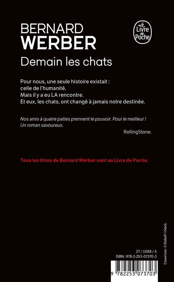 Quatrième de couverture de « DEMAIN LES CHATS »