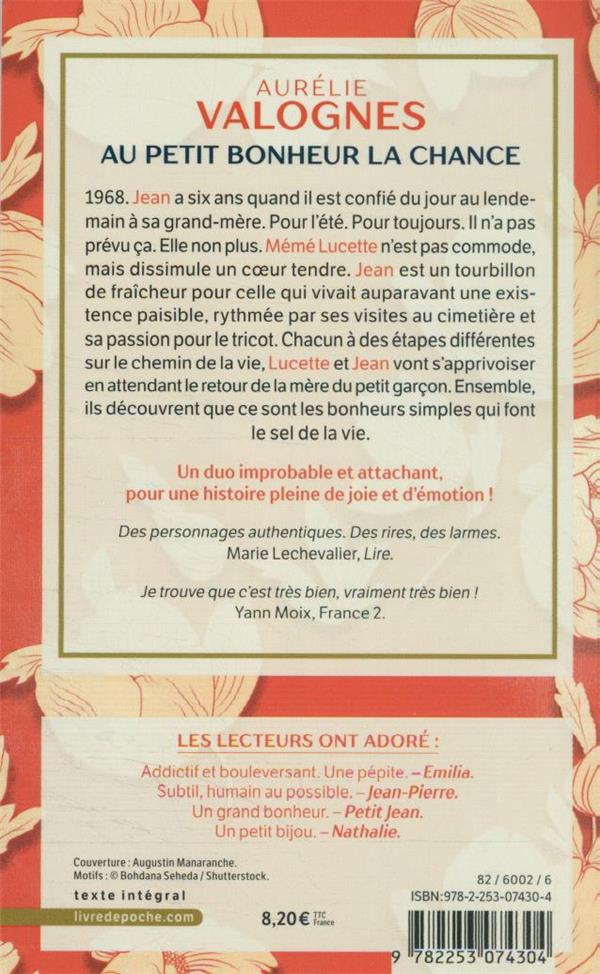 Quatrième de couverture de « Au petit bonheur la chance ! »