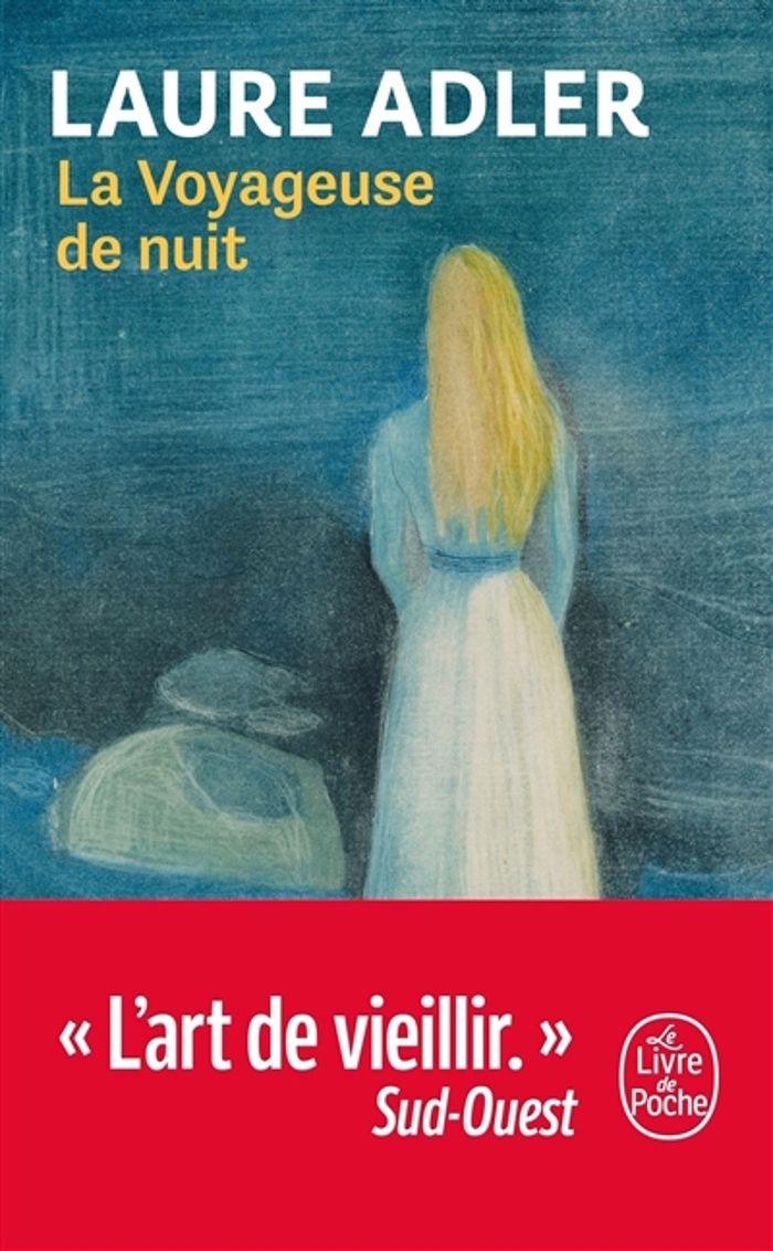 Couverture du livre « La voyageuse de nuit » de Laure Adler, librairie Les Contes Infusés à Corte