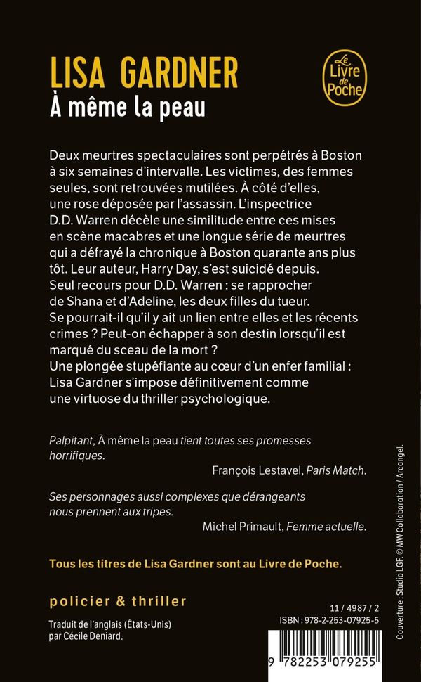 Quatrième de couverture de « À même la peau »