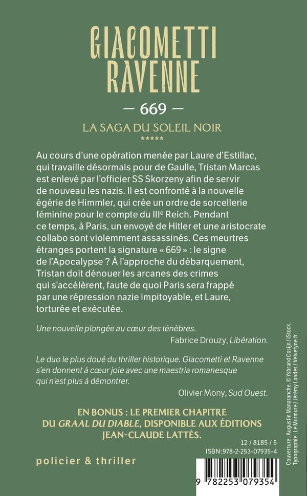 Quatrième de couverture de « LA SAGA SOLEIL NOIR - 669 (LA SAGA DU SOLEIL NOIR, TOME 5) »