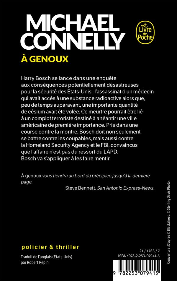 Quatrième de couverture de « A GENOUX »