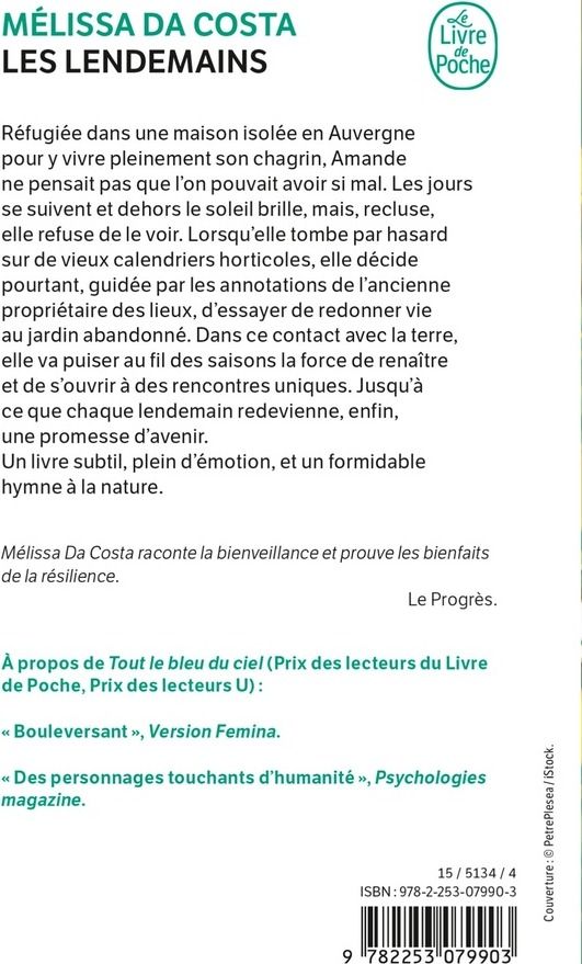 Quatrième de couverture de « LES LENDEMAINS »