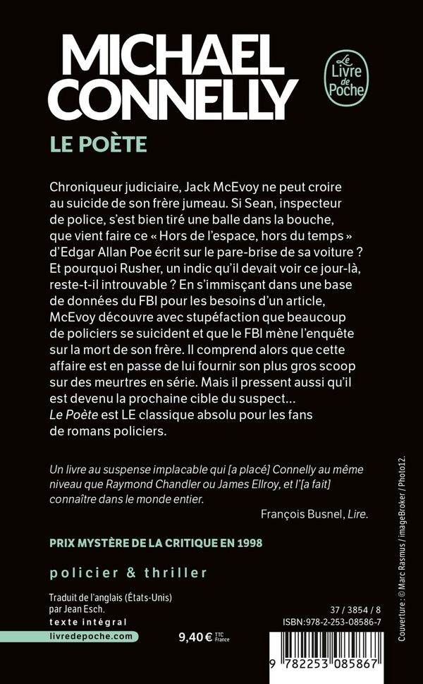Quatrième de couverture de « Le poète : roman »