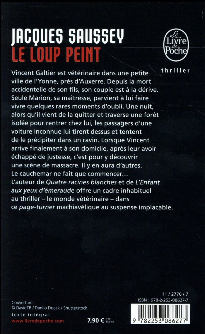 Quatrième de couverture de « Le loup peint »