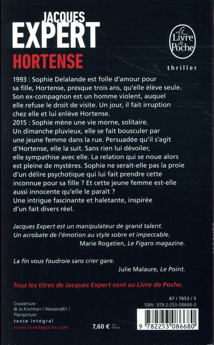 Quatrième de couverture de « Hortense »