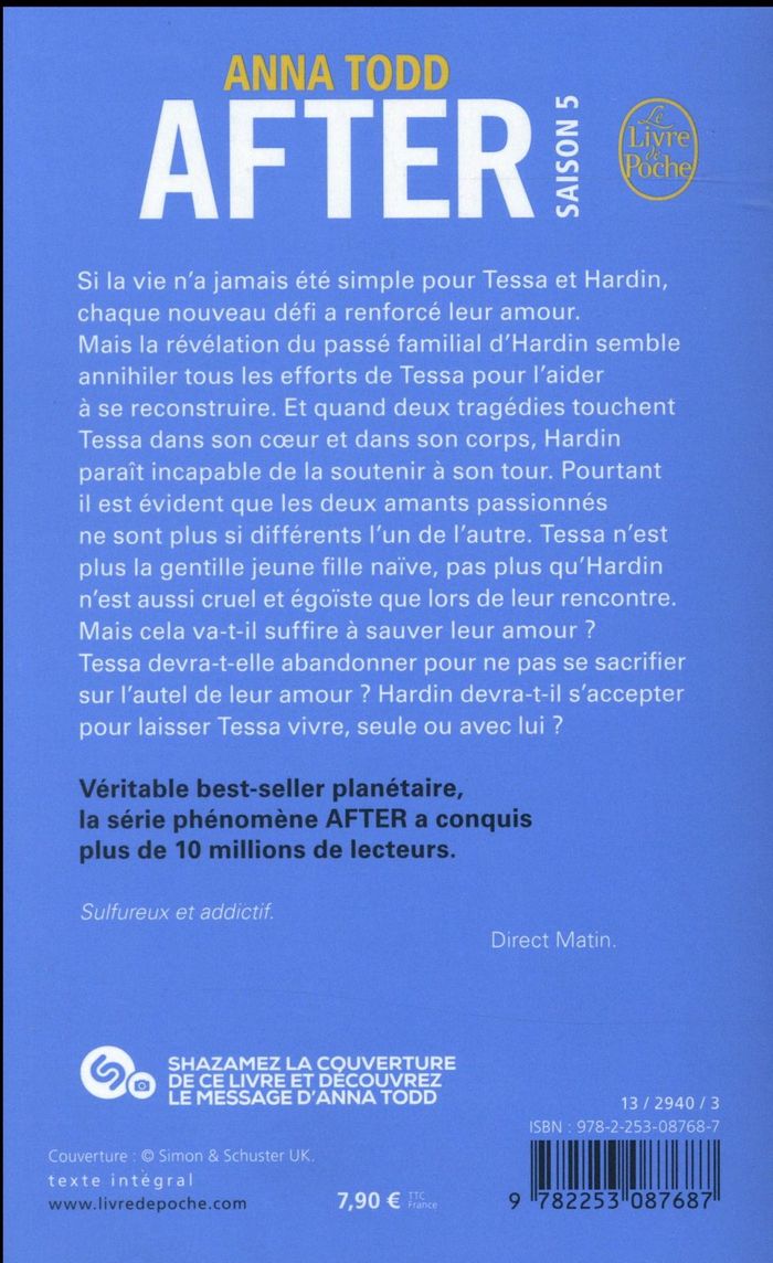 Quatrième de couverture de « AFTER EVER HAPPY (AFTER, TOME 5) »