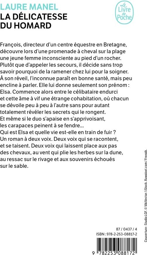 Quatrième de couverture de « LA DELICATESSE DU HOMARD »