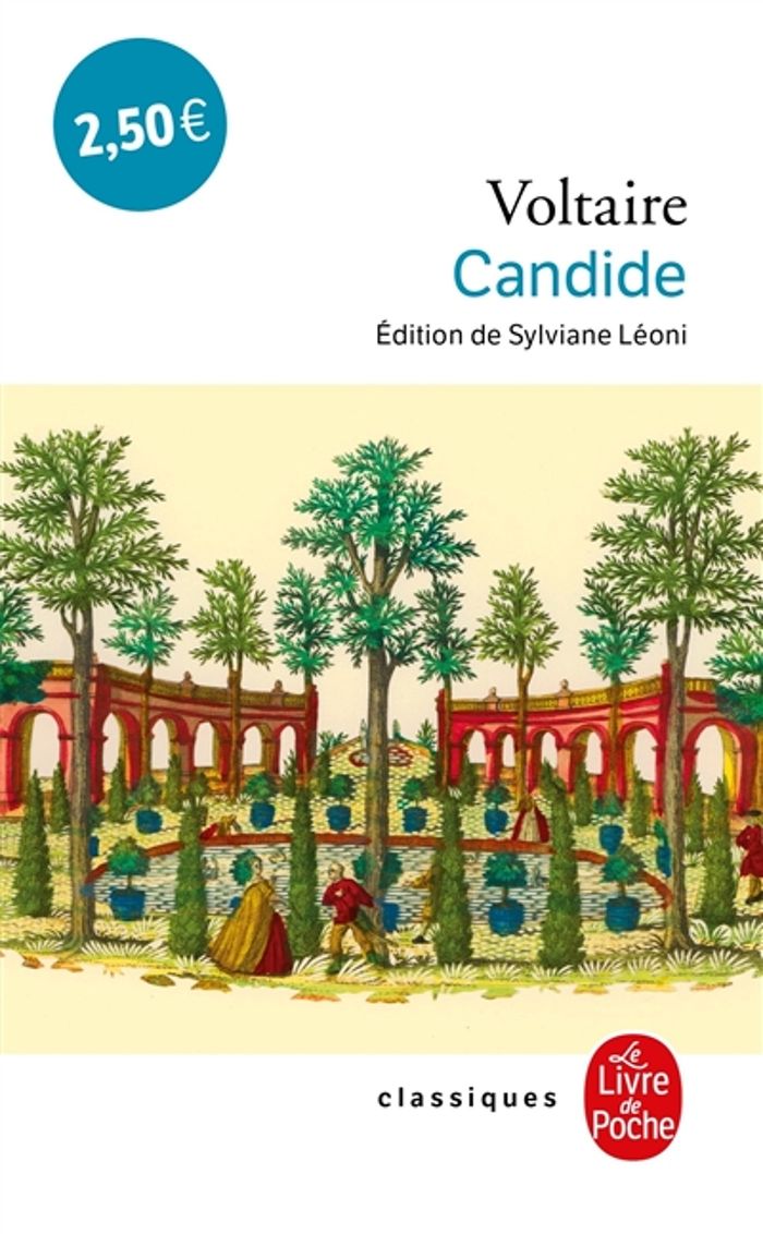 Couverture du livre « CANDIDE », librairie Les Contes Infusés à Corte