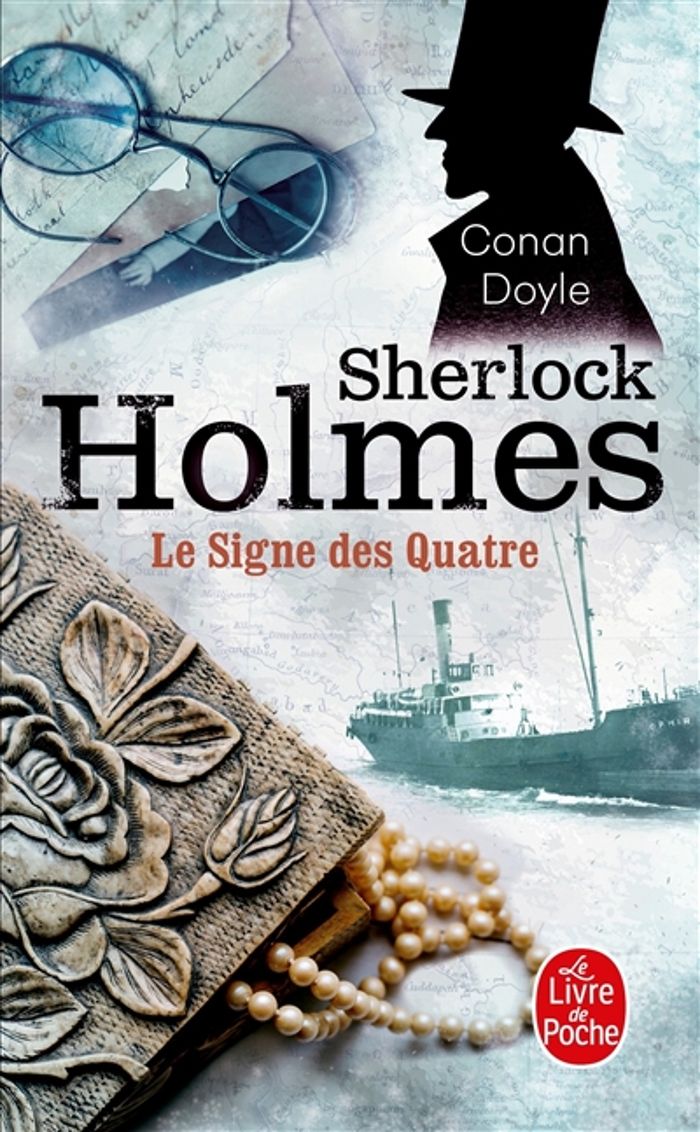 Couverture du livre « SHERLOCK HOLMES - LE SIGNE DES 4 » de Conan Doyle Arthur, librairie Les Contes Infusés à Corte