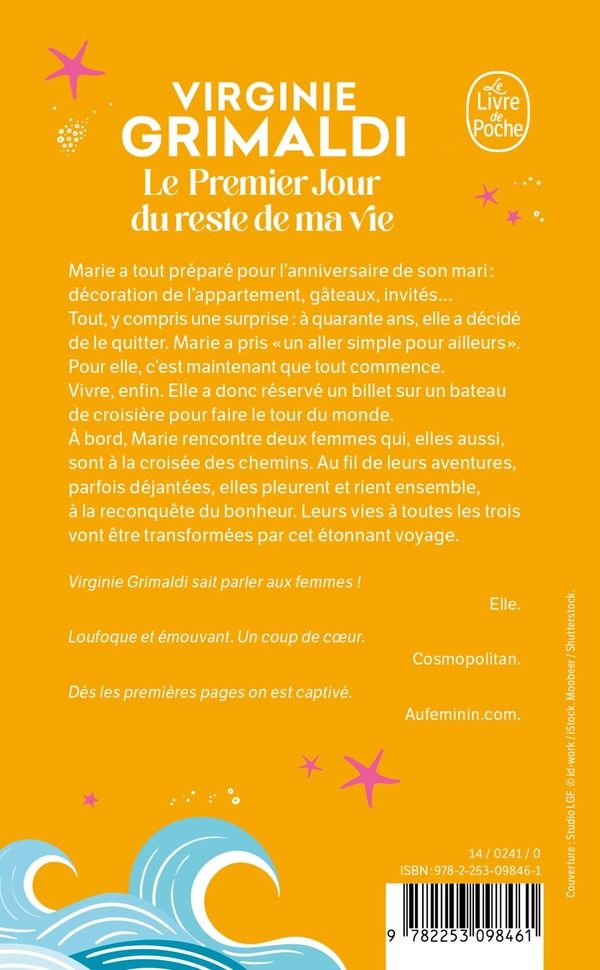 Quatrième de couverture de « LE PREMIER JOUR DU RESTE DE MA VIE »