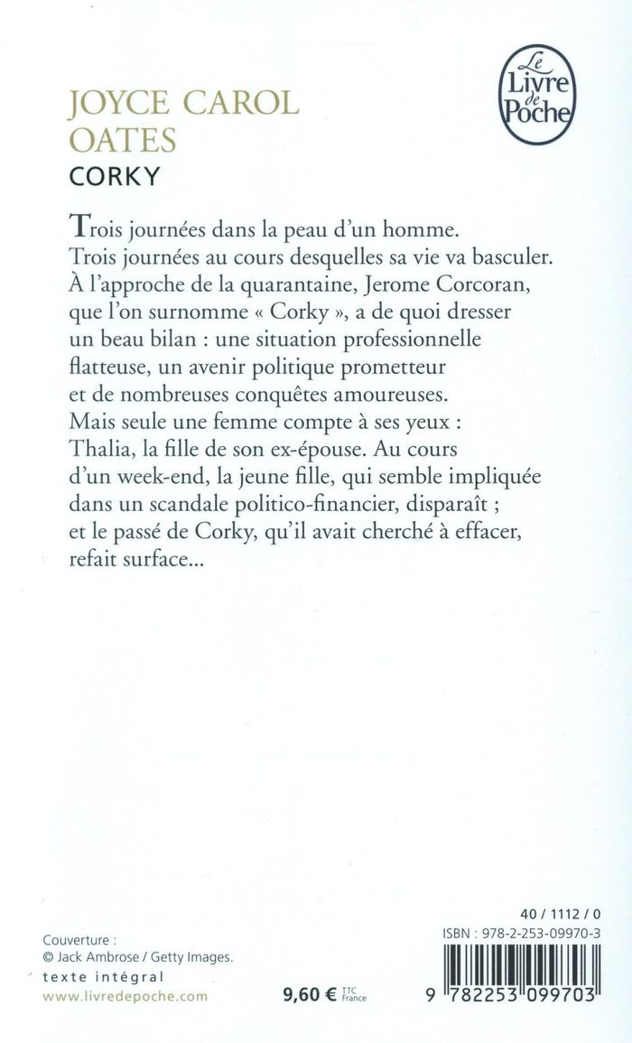 Quatrième de couverture de « Corky : roman »