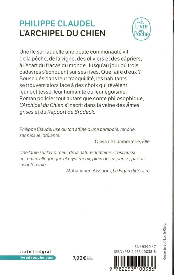 Quatrième de couverture de « L'archipel du chien : roman »