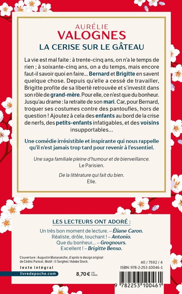 Quatrième de couverture de « La cerise sur le gâteau »