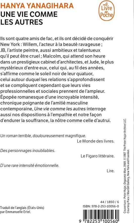 Quatrième de couverture de « UNE VIE COMME LES AUTRES »