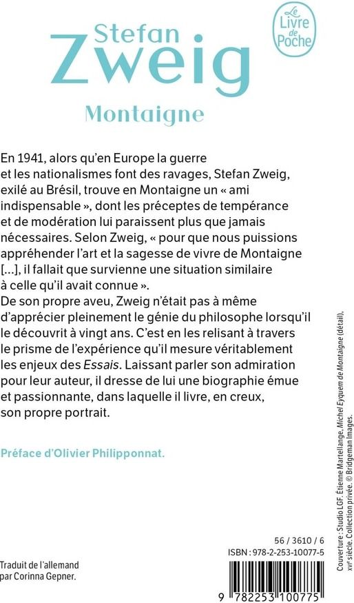 Quatrième de couverture de « Montaigne »