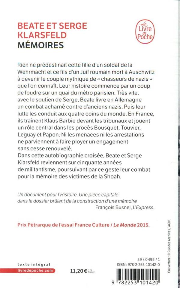 Quatrième de couverture de « MEMOIRES - NOUVELLE EDITION »