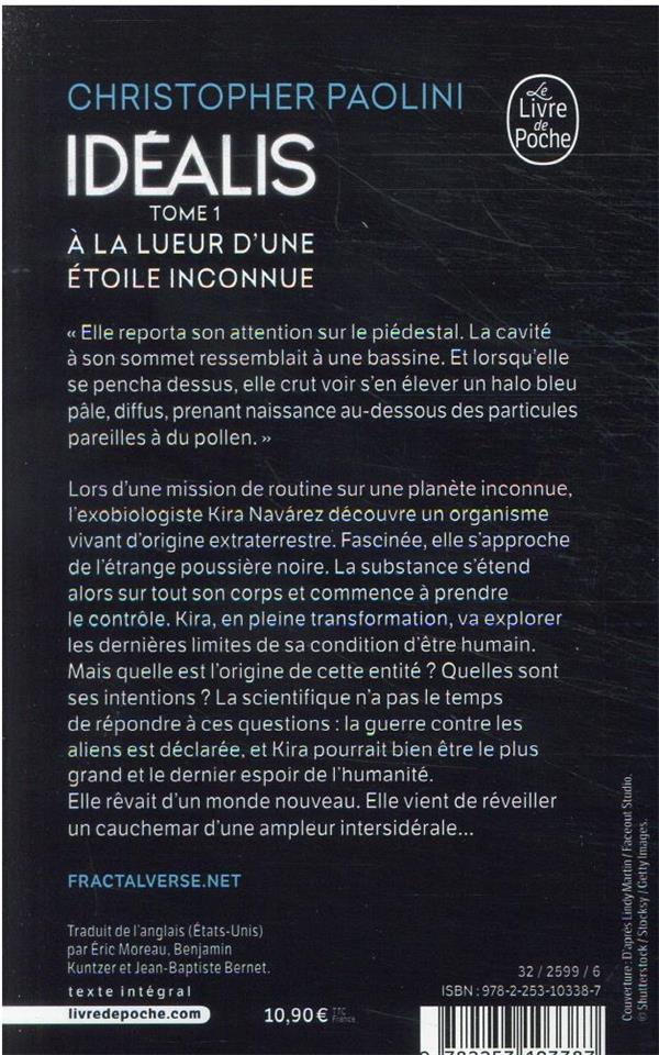 Quatrième de couverture de « À la lueur d'une étoile inconnue »